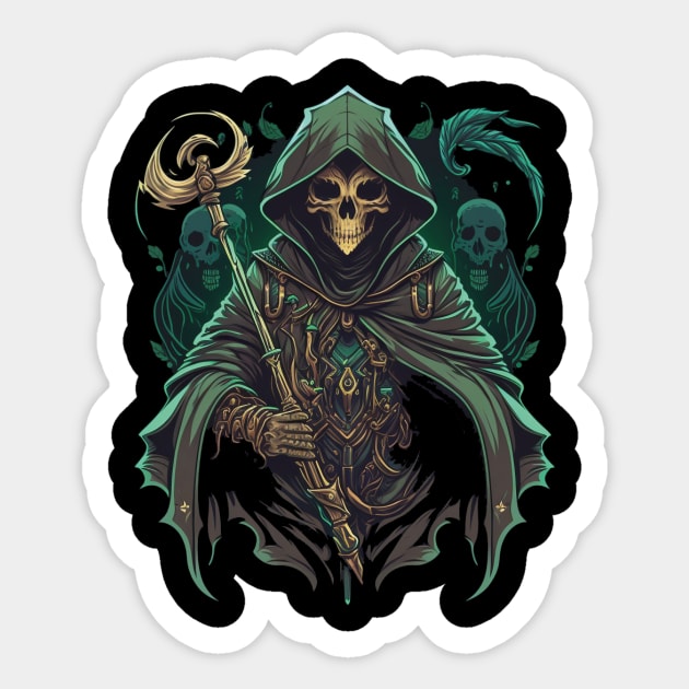 necro Sticker by Trontee